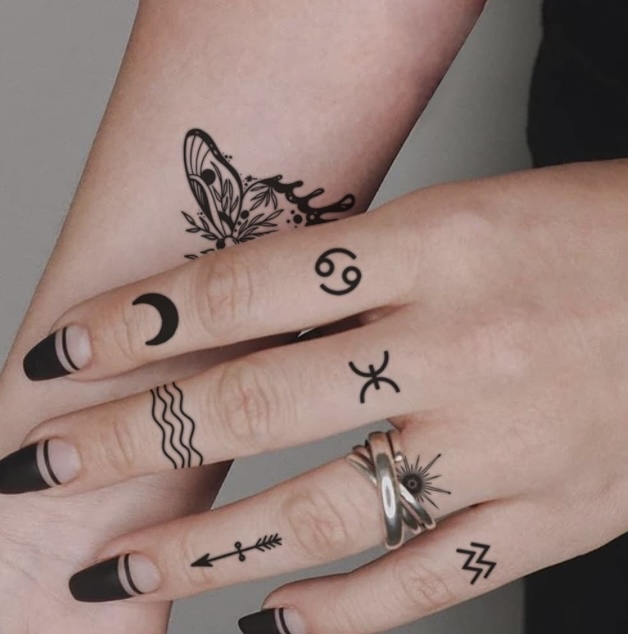 Multiple Small Tattoos