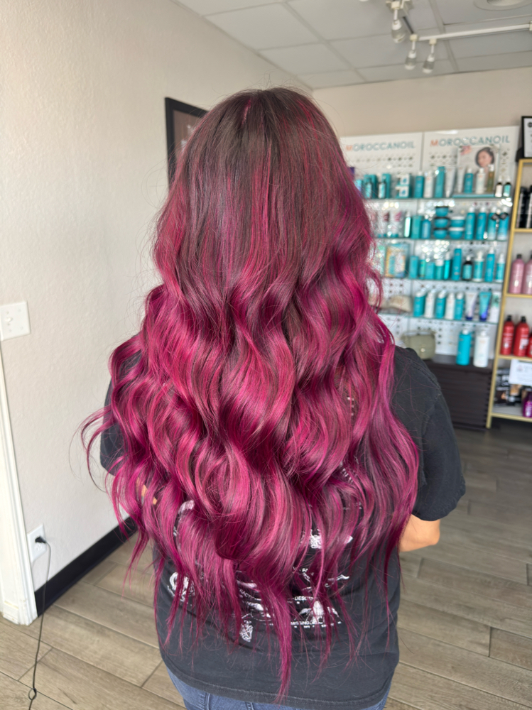 Fashion Color Foilayage at Rustic Roots Salon + Spa in Hesperia, CA