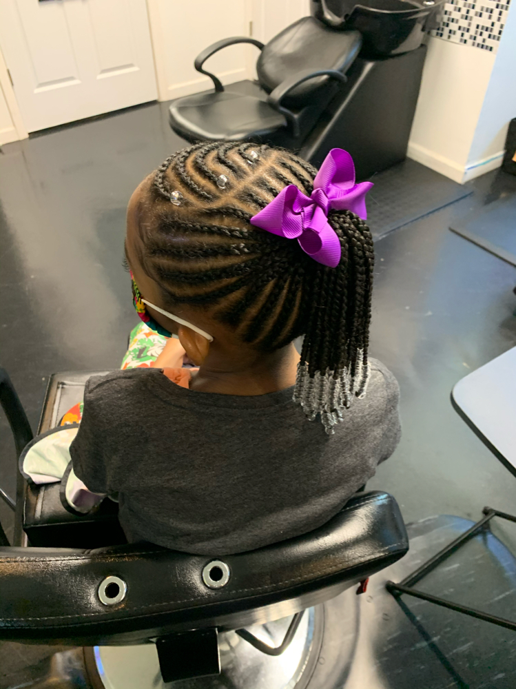 Kids scalp braids (cornrows)