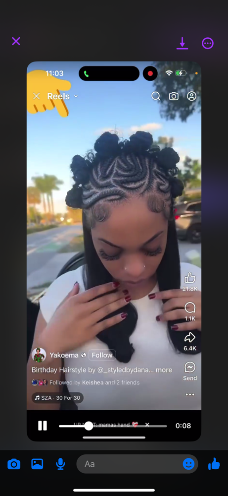 Half Braids/Half Quickweave