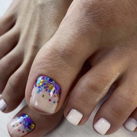 Shellac Gel Color Pedicure at Bliss Beauty Bar in Houston, TX
