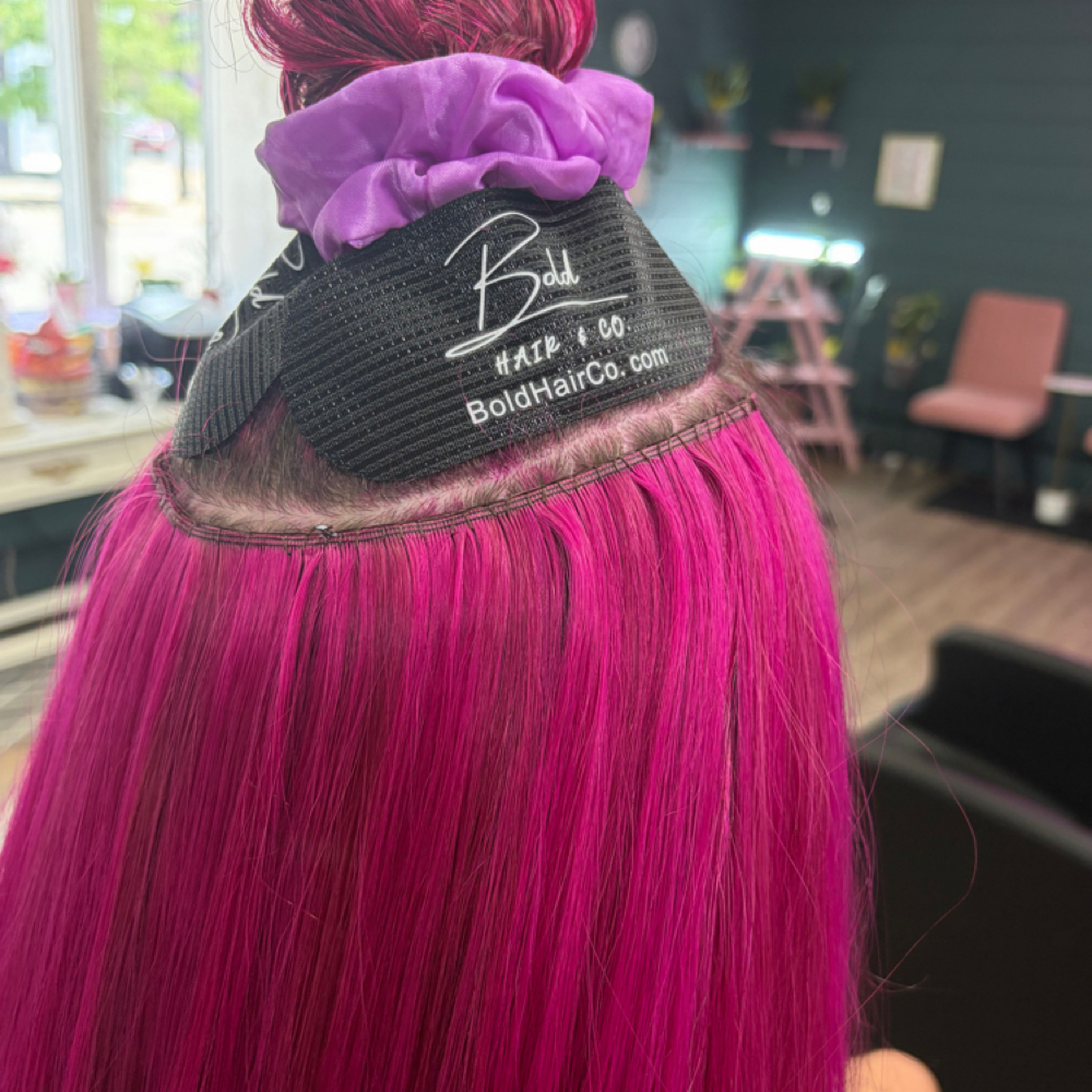 Extension Install- 2 Rows at The Beauty Bar in Cadillac, MI