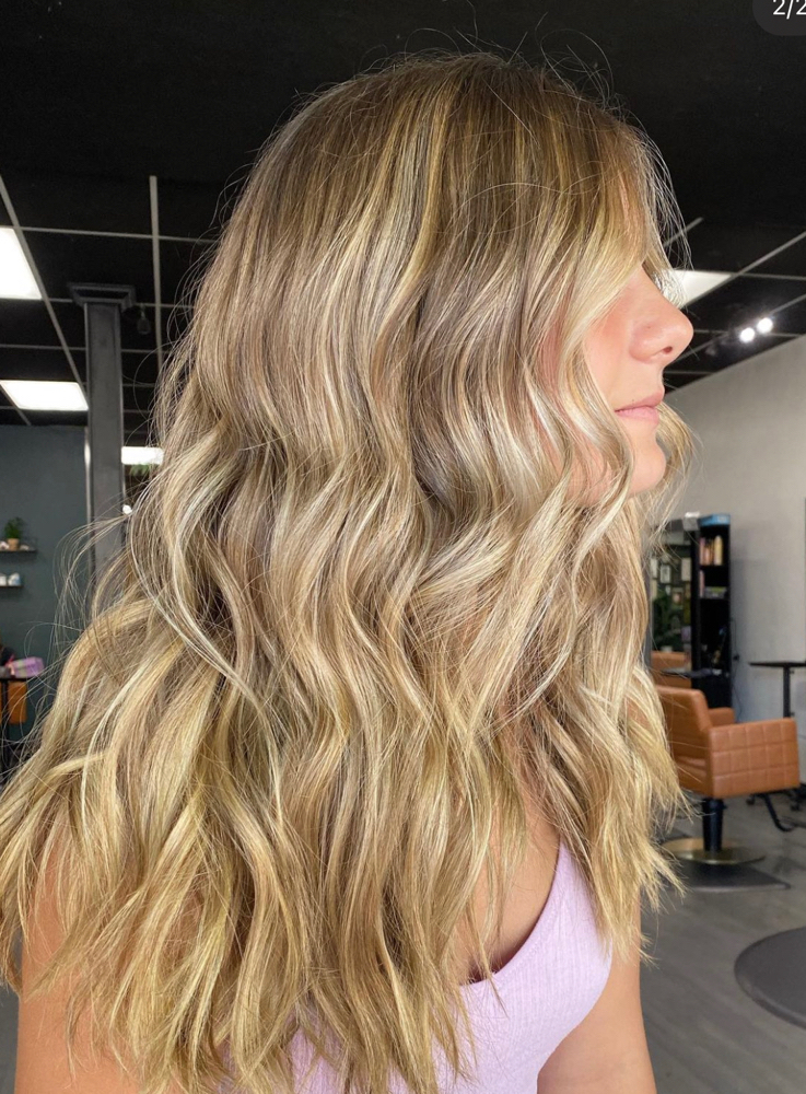Full Highlight With Root Color at Allison Luevano in Glendora, CA