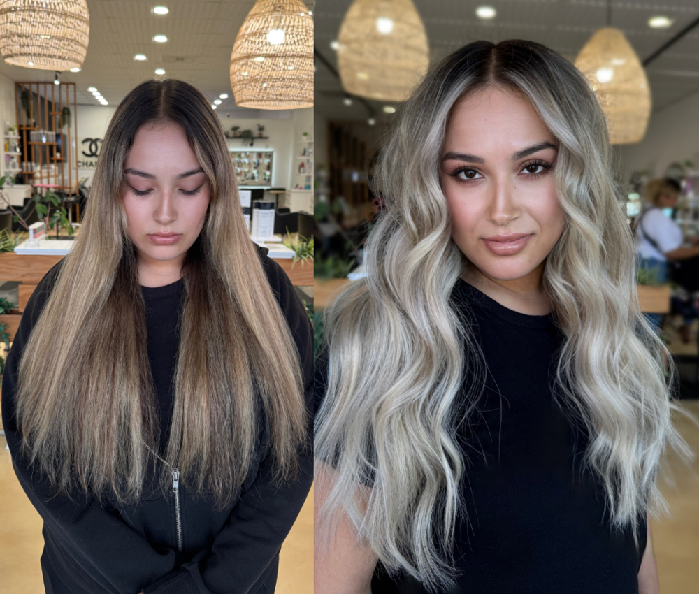 Balayage w/ Solid Ends