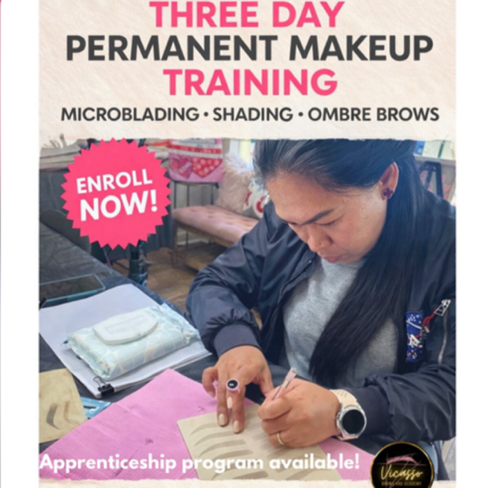 3-day PMU Training : MicroBlading at Vicasso Brows & Academy in Olive Branch, MS