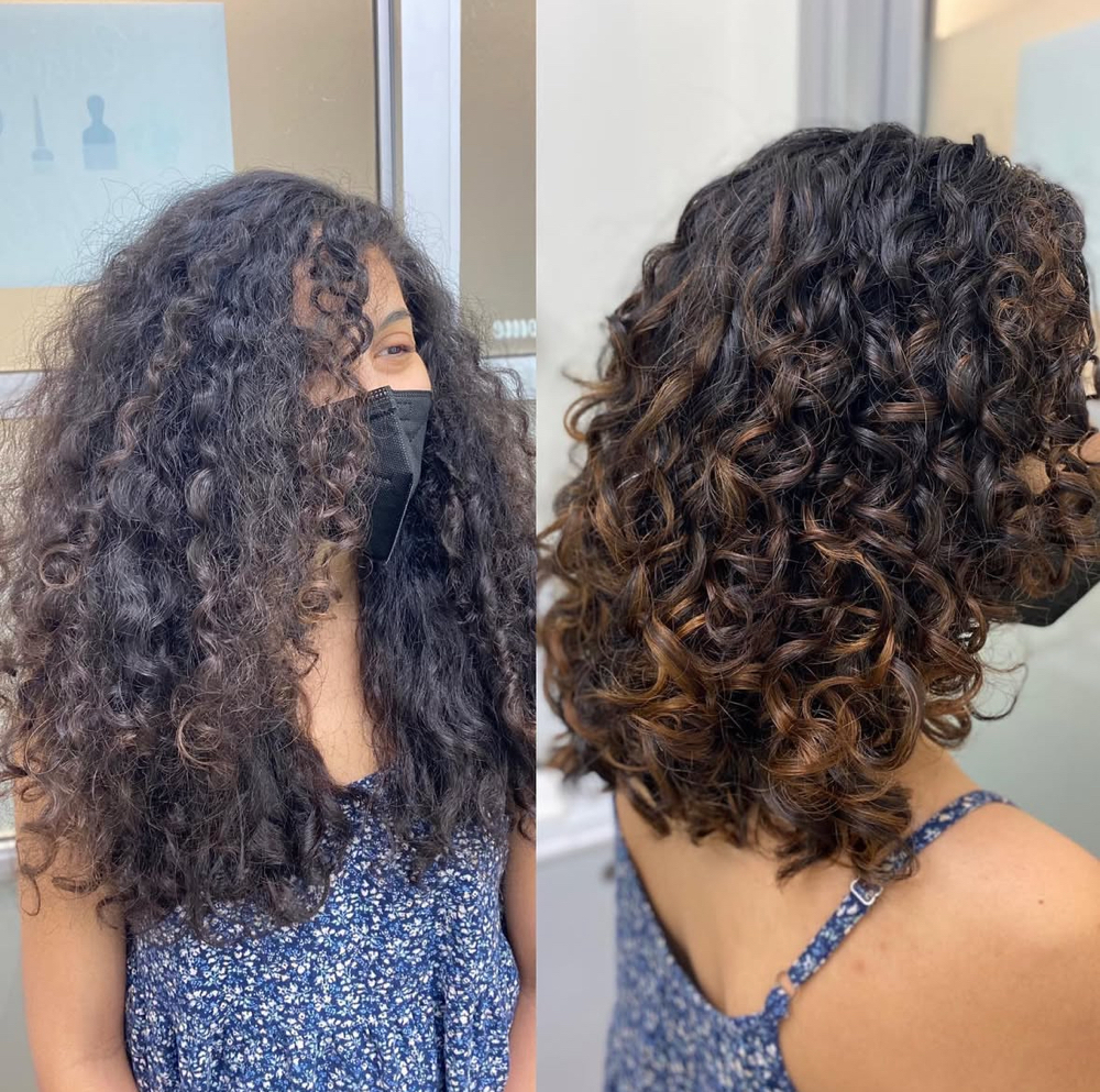 Partial Foil Highlight at Radiantly Curly Studio in Redwood City, CA