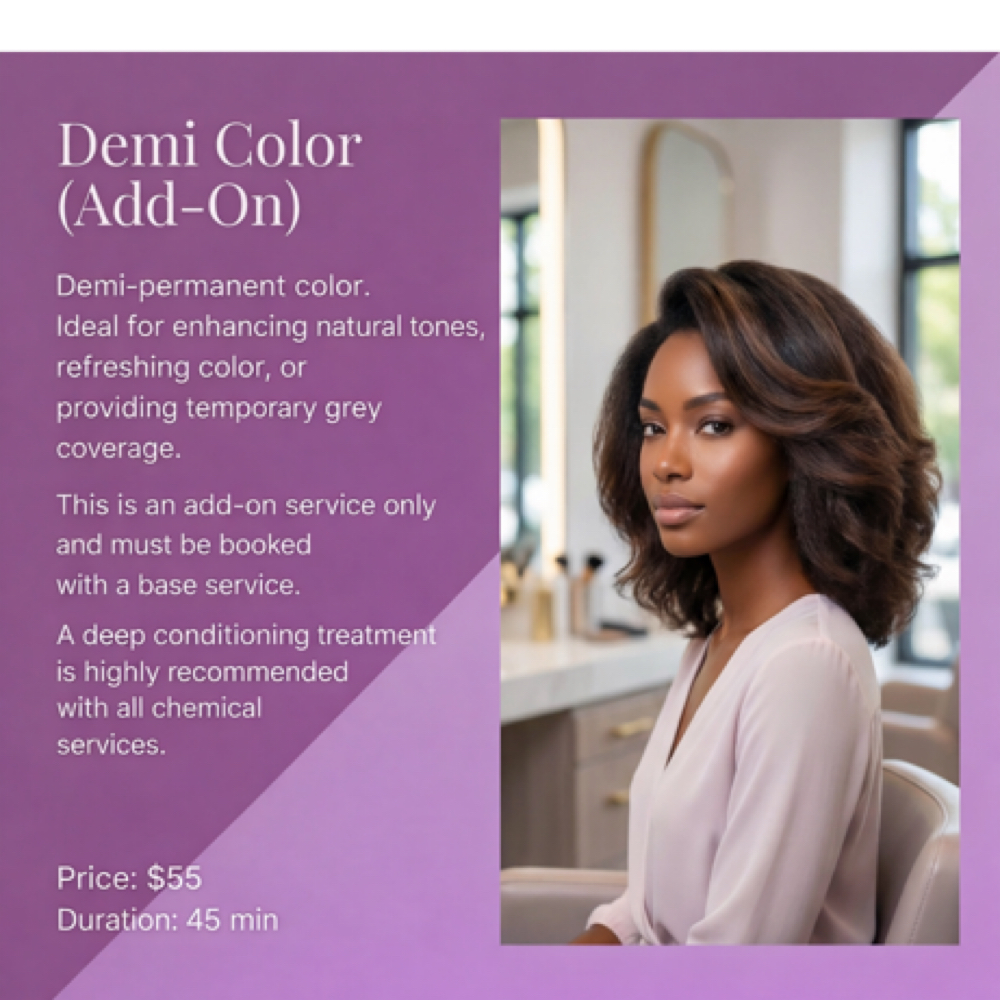 Demi Color/ This Is An ADD ON SERVICE at Hair by J’Rena’ in Lawrenceville, GA