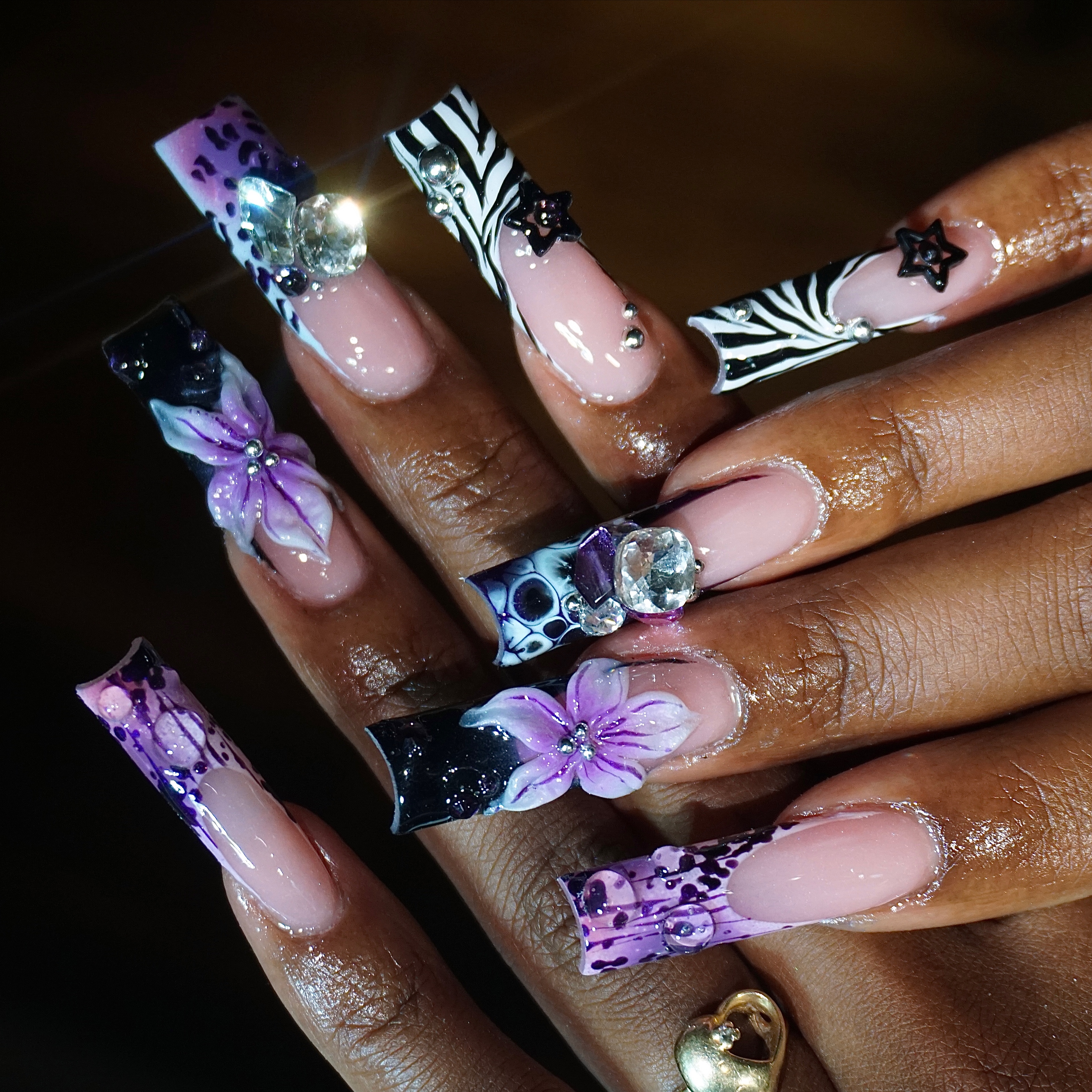 Mixed Glam Set at NailsByKDxx in Stockbridge, GA