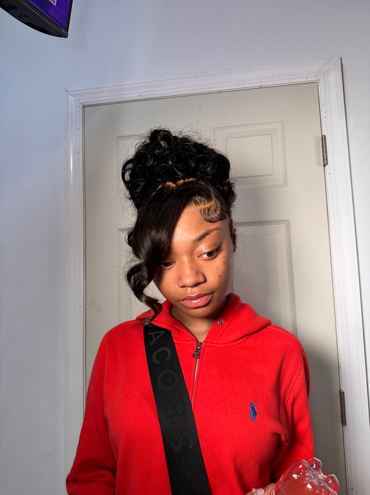 Updo On A Wig Creative Style at Luxury Hair Cartel in Brooklyn, NY