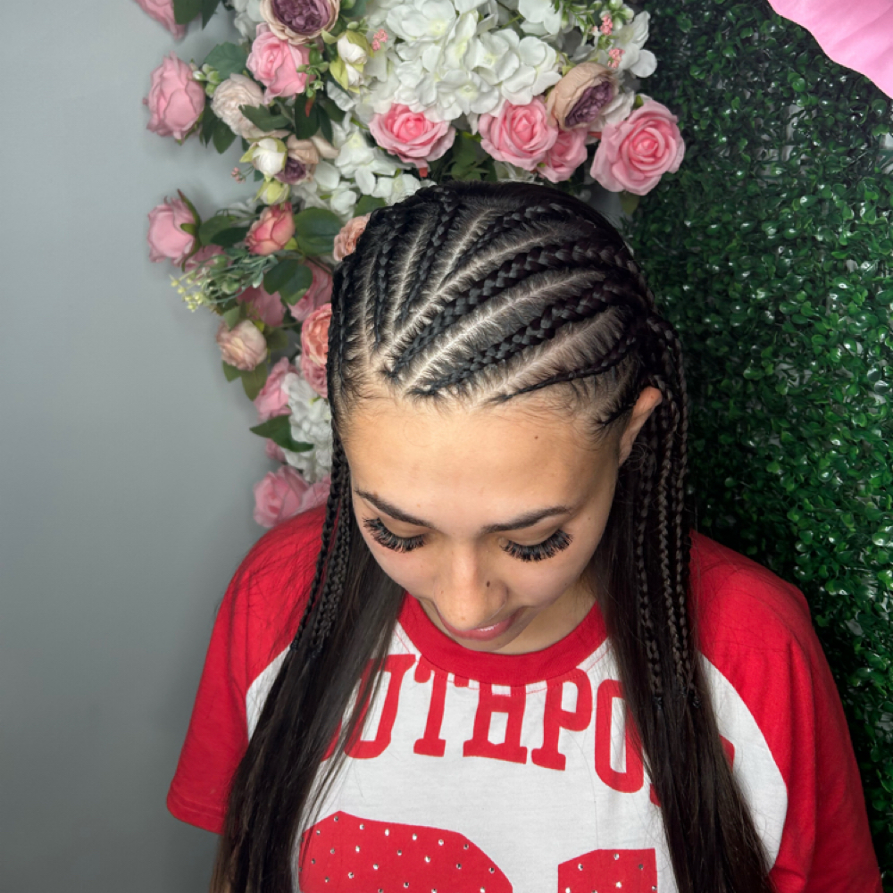 Half Braided Fulani Style at EOS Botanica in Pembroke, NC