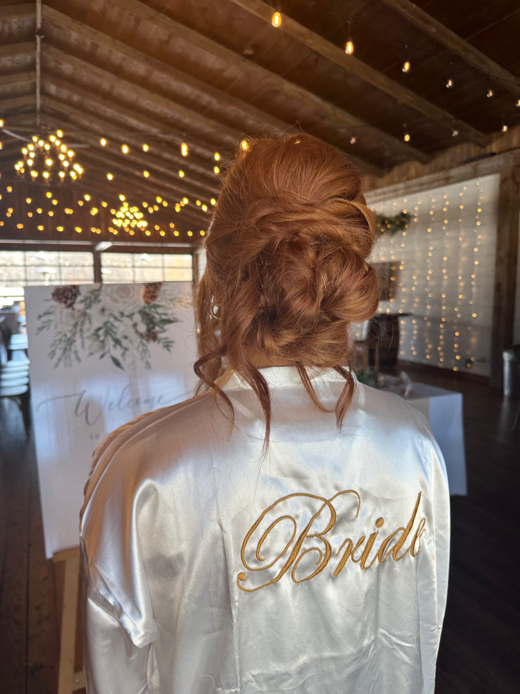 Bridal Trial at Ash & Thorn Hair Studio in Grass Lake, MI