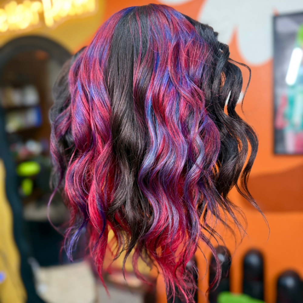 Vivid Color Tiny Touch Up at Alicia At The Hippie Hair Room in Weatherford, TX
