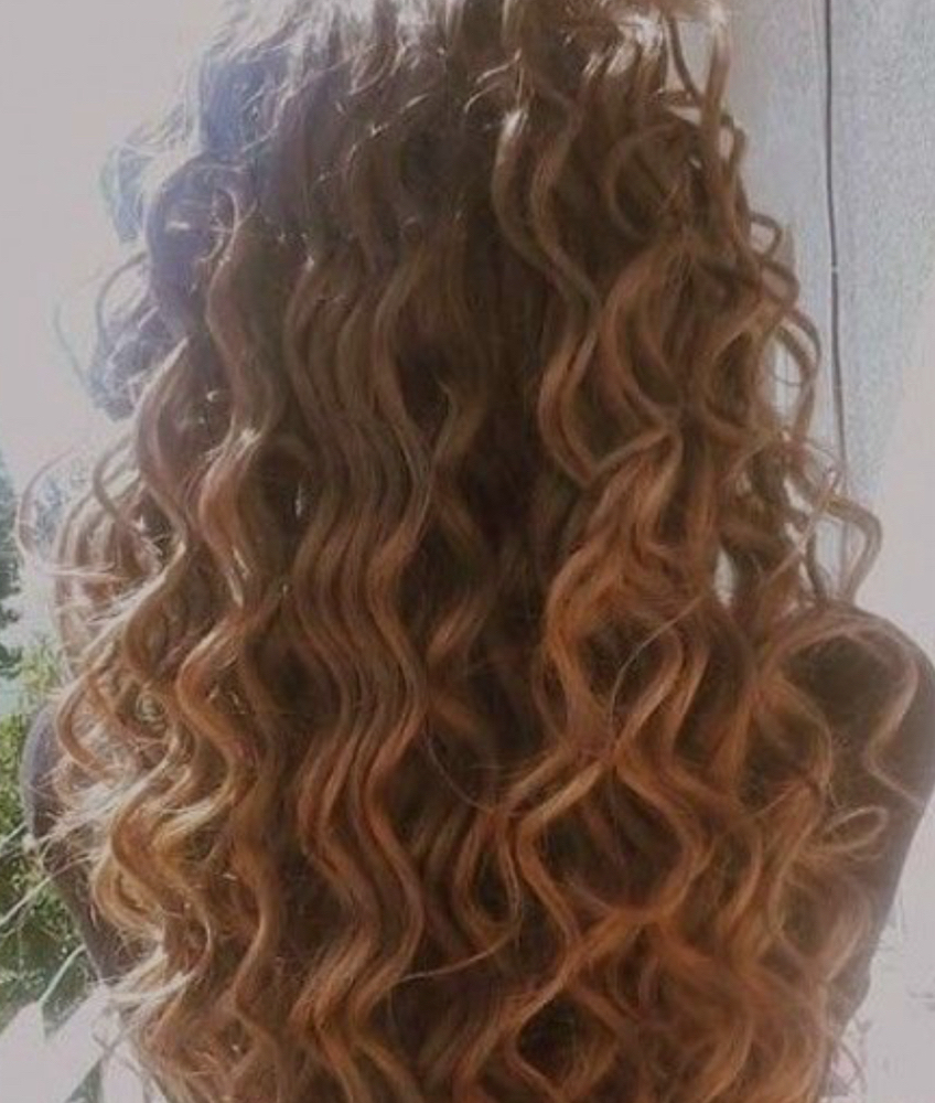 Spiral Perm Wave: Long Hair