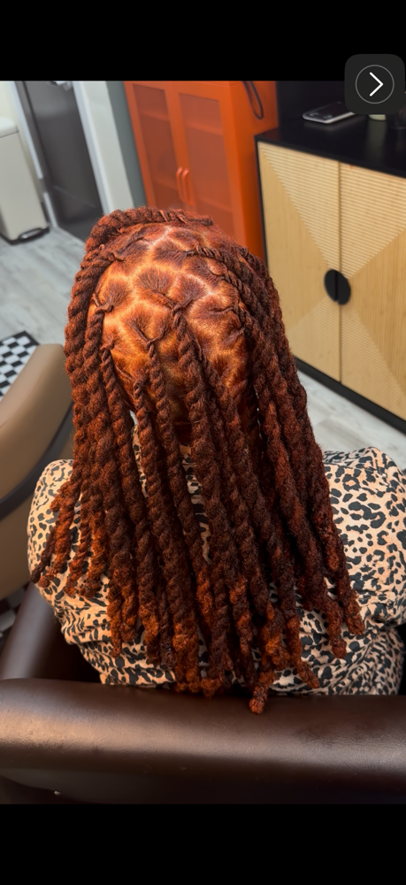 Loc Maintenance (full Head) at Re•furbished Hair Studio in Sewell, NJ