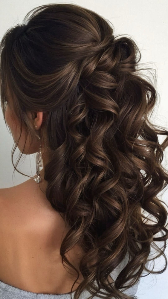 Half Updo (no Shampoo)