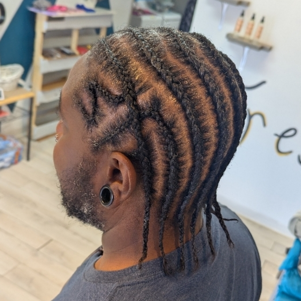 French Braids/Boxer Braids at Lofty Locs & Tresses in Tucson, AZ