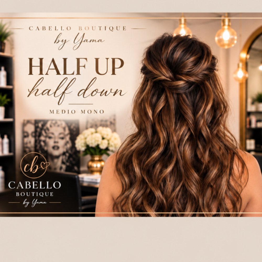 Half Up Half Down at Cabello Boutique By Yama in Wilmington, DE