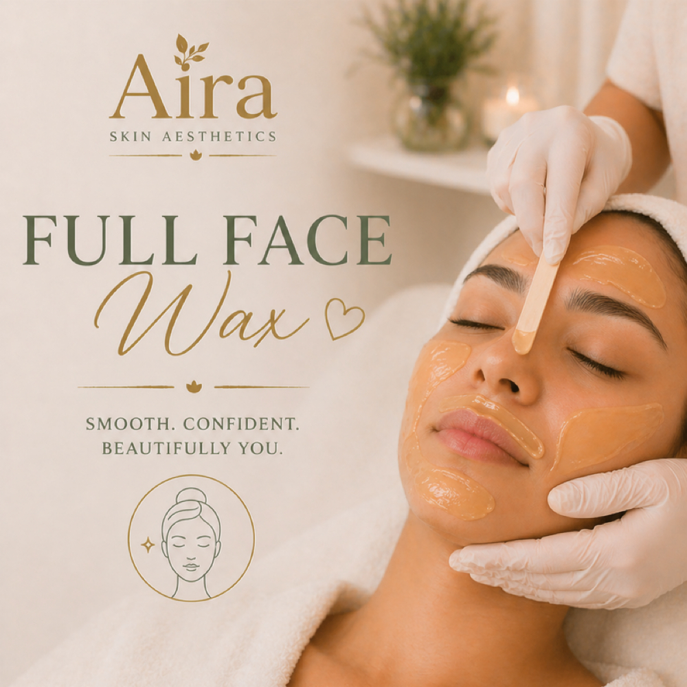 Full Face Wax at Aira Skin Aesthetics in Georgeotwn, TX