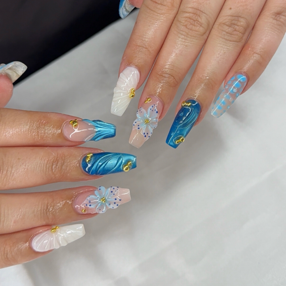 Builder Gel  with Nail Art - Tier 3 at Nailed It Ellie in Buena Park, CA