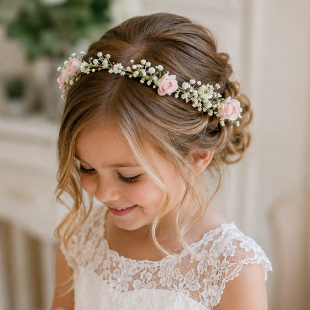 Flower Girl Style at The Emerald Beauty Lounge in Waterford, MI