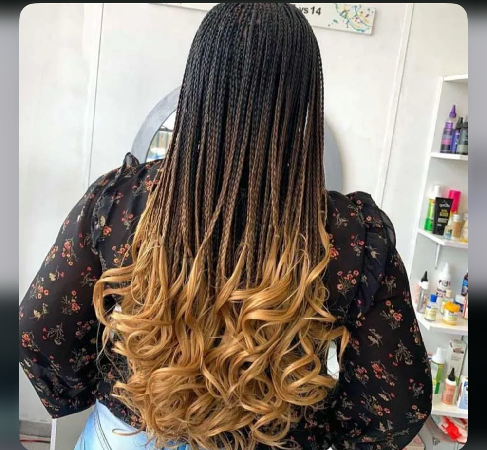 French Curl Knotless /box Braids