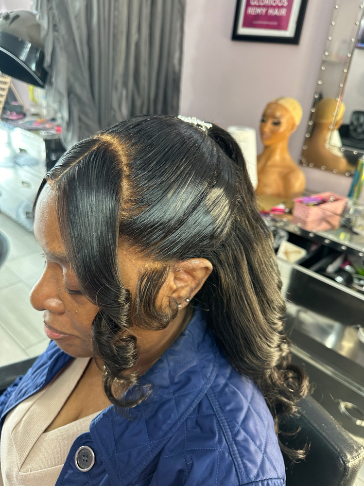 Luxe frontal sew in w/ takedown