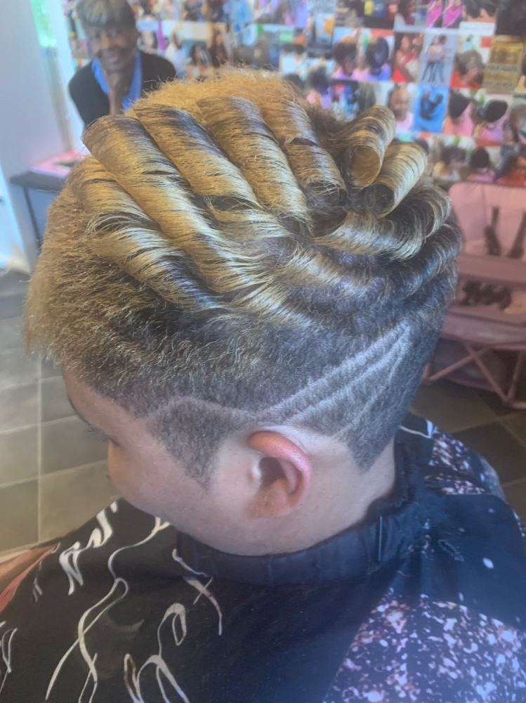 Hair Cut & Curl W Design