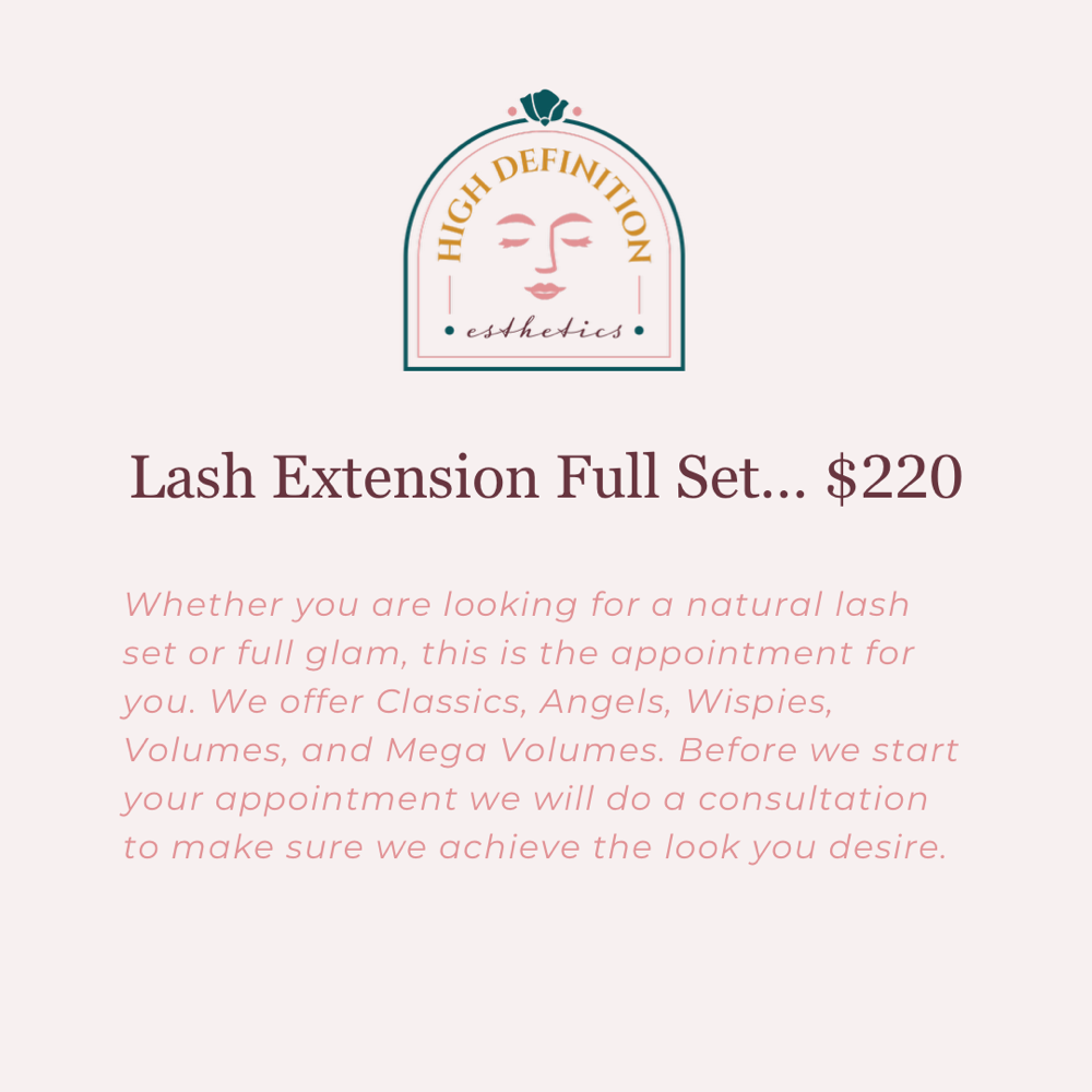 Lash Extension Full Set
