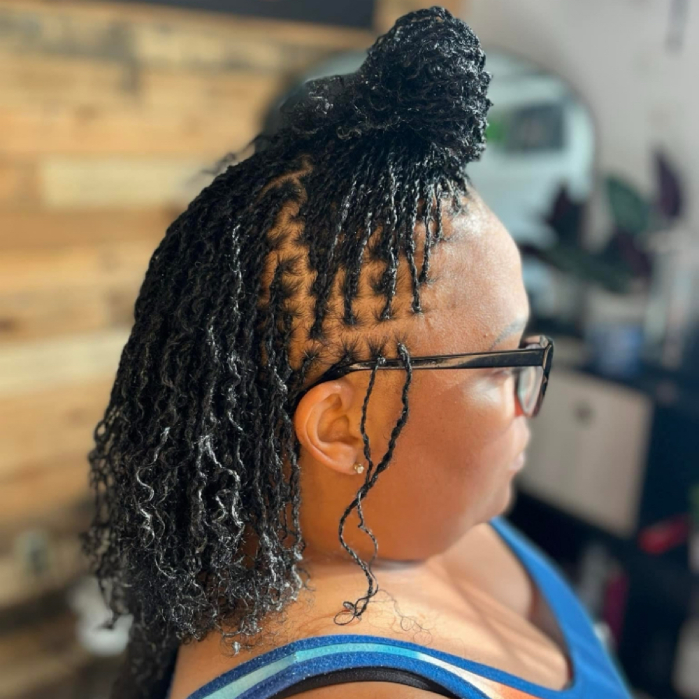 Micro Locs Install at Arious Hair Studio in Portsmouth, VA