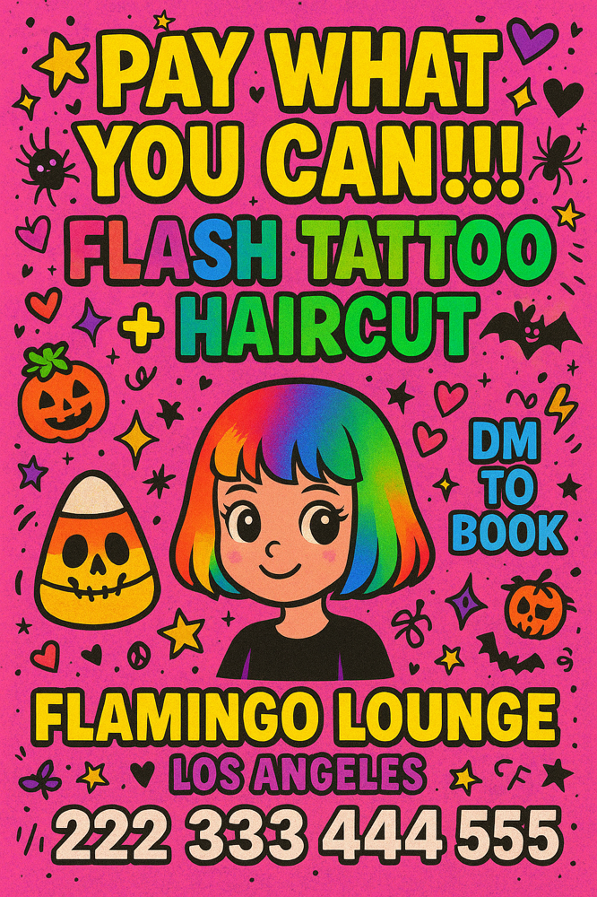 PAY WHAT YOU CAN FLASH TATTOO