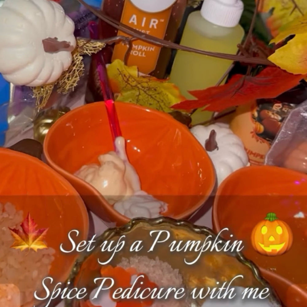 Pumpkin Spice Pedicure