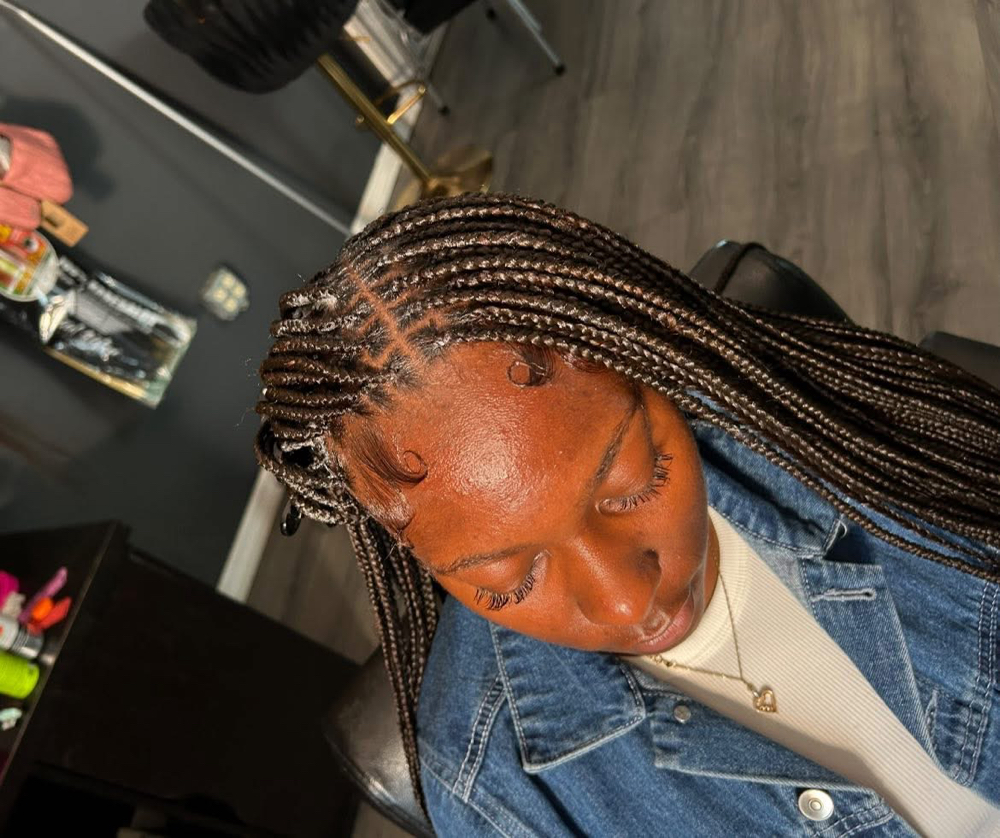 Small Knotless Braids at Hairaffectbyliyah in Temple Terrace, FL