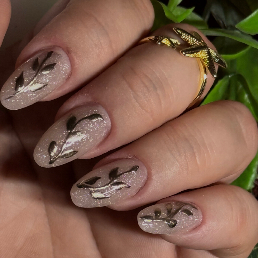 Chrome Nail Art New Set at Yane Beauty_Lounge in Kyle, TX