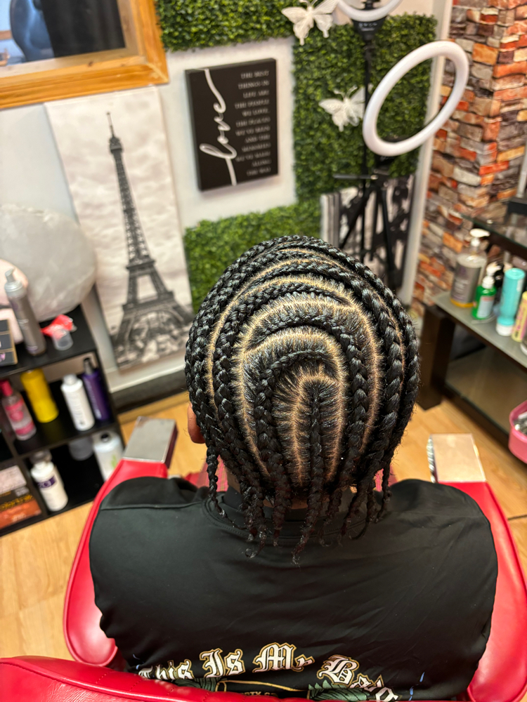 Cornrows With Design