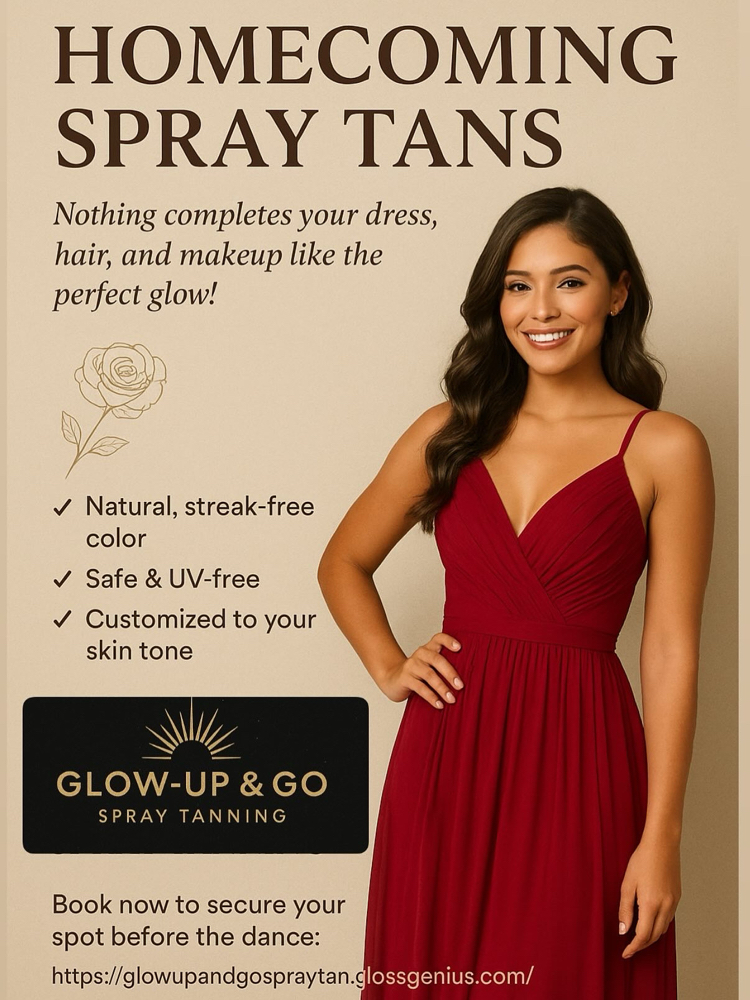Prom Special at Glow-Up and Go Spray Tanning in Rockford, IL