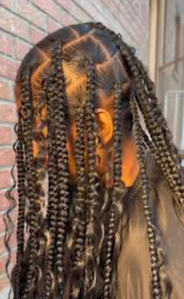 Large Knotless Boho Braid
