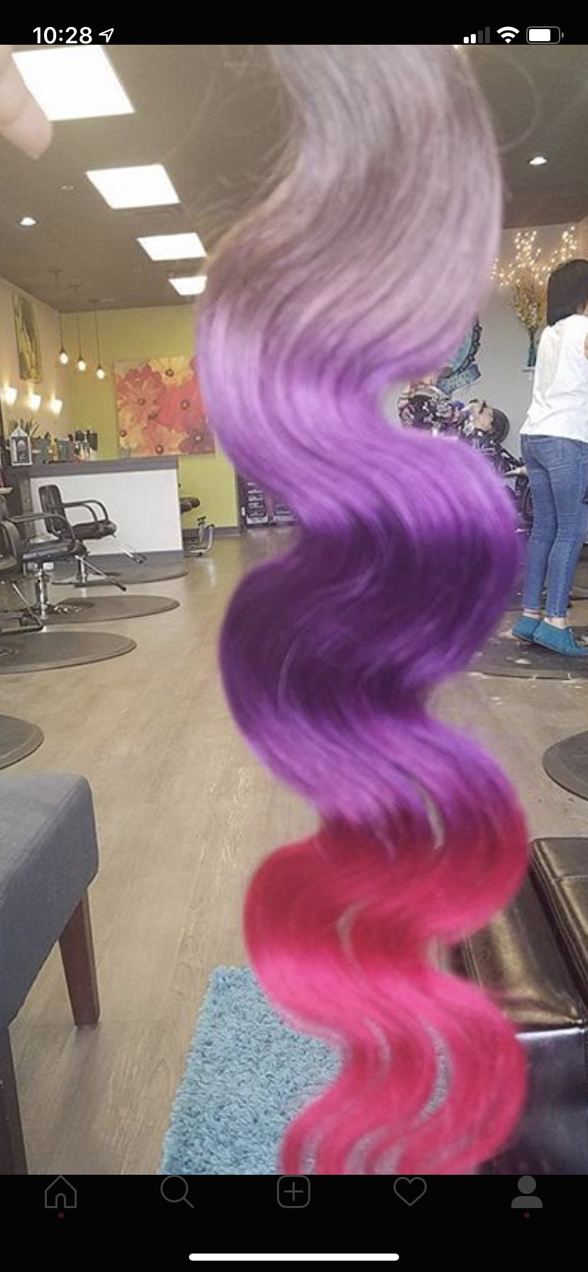 Customer hair extension color Per