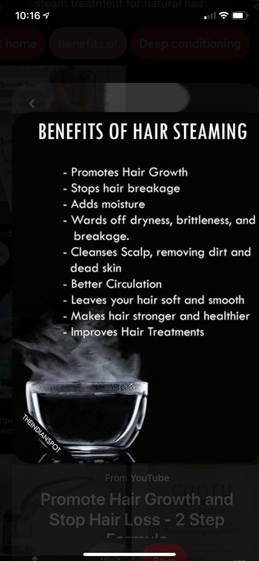 Hair steaming W Oil Treatment