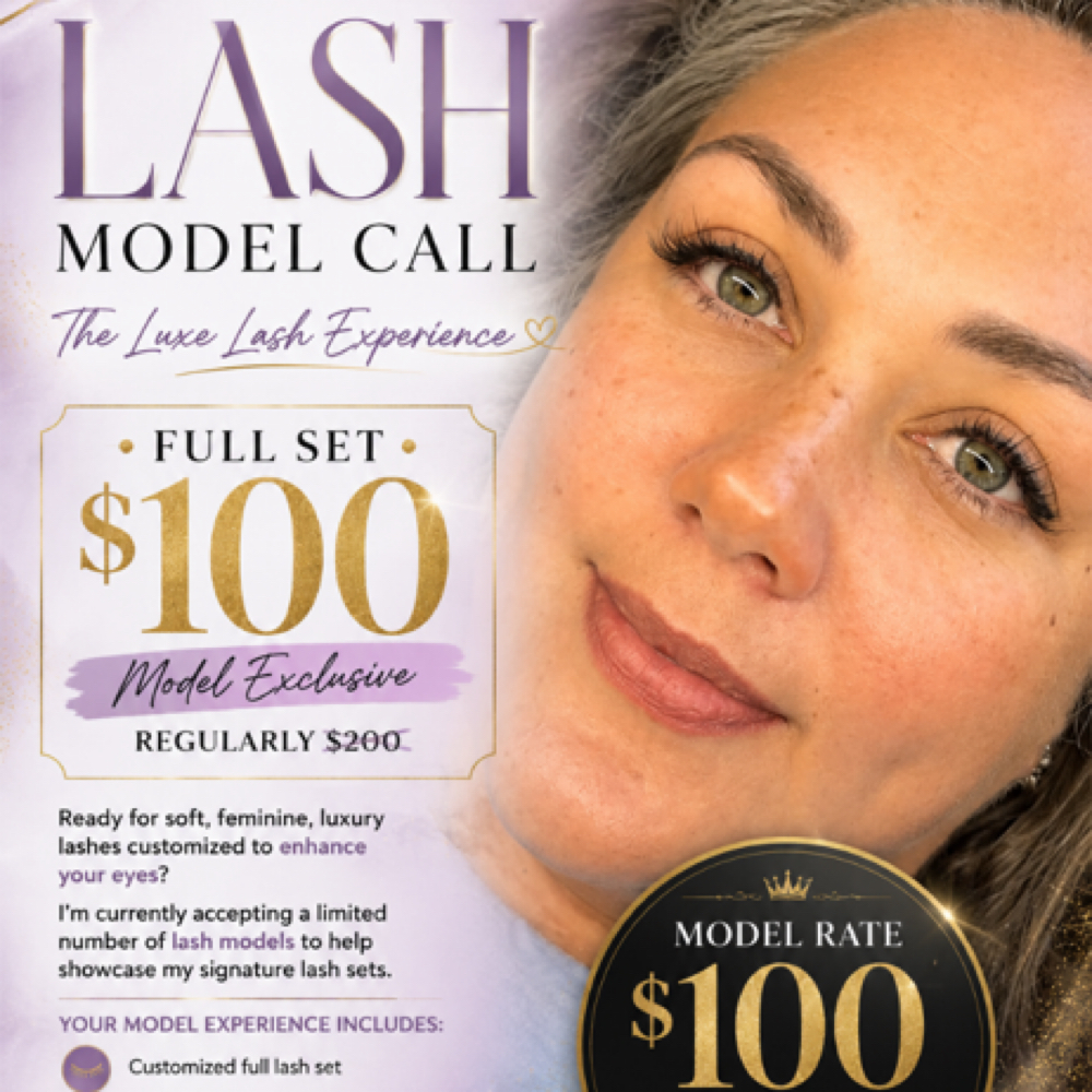 Lash Model at Hair Therapy with Ashleigh at Made New Salon in Wingate, NC