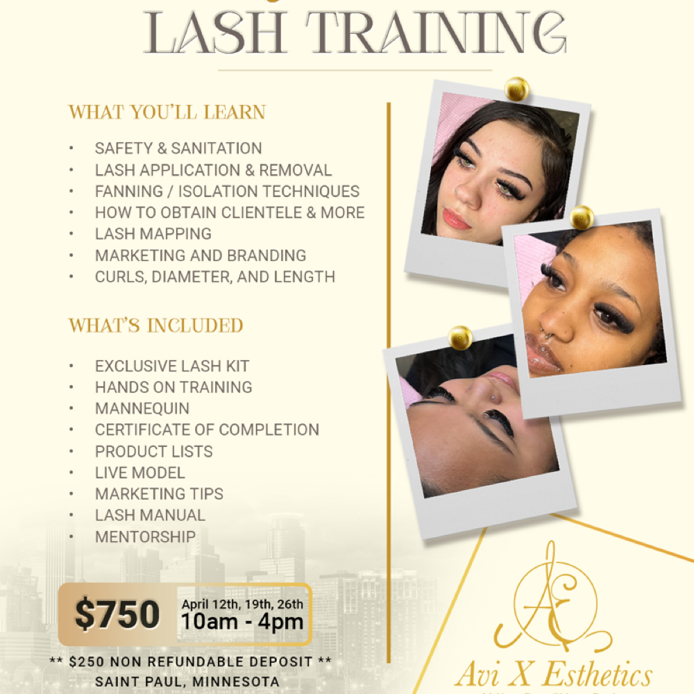 Ultimate Lash Training at Avi x Esthetics in Roseville, MN