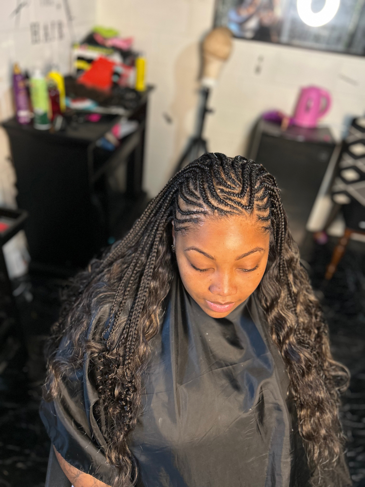 Tribal Braided Sew Inn at L&B House Of Beauty in Bluegrass, IA