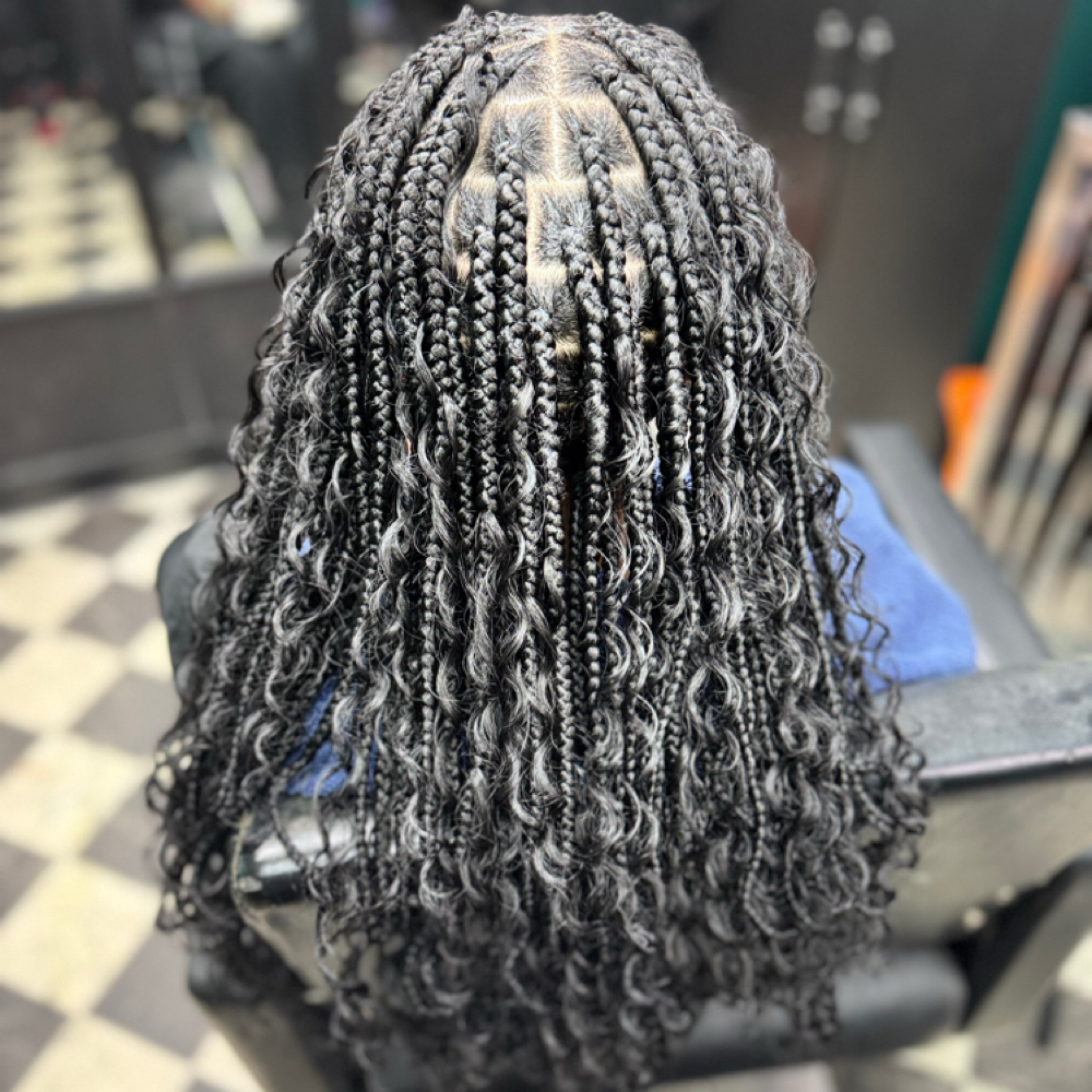 Boho Knotless Braids at B Diva Braids and Locs in Statesville, NC