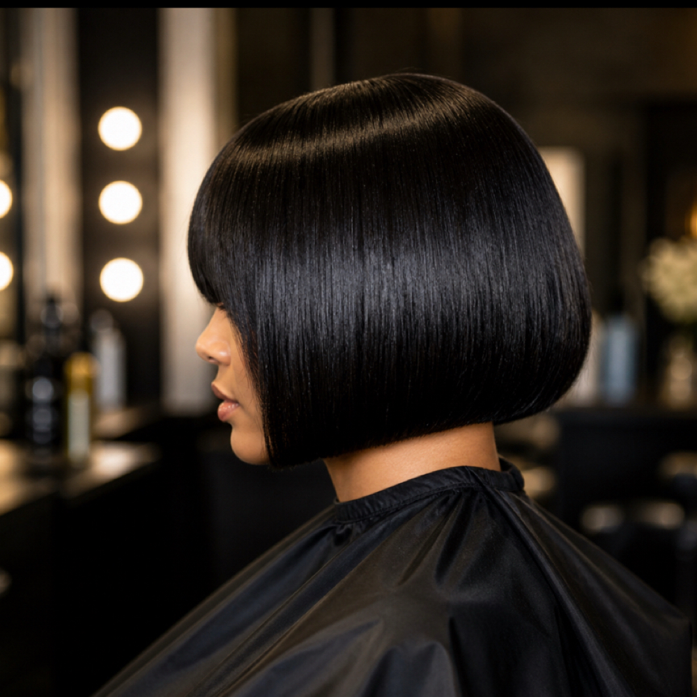 Precision Silk Press Bob at HFS Trichology & HeadSpa Inc. in Stockton, CA