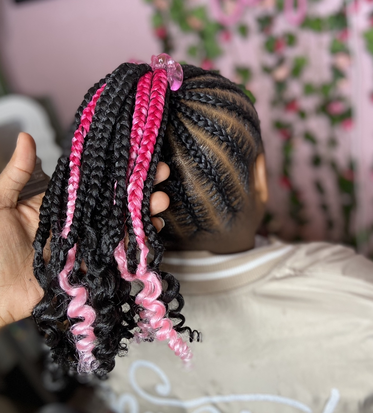 Kids Medium Braided Ponytail