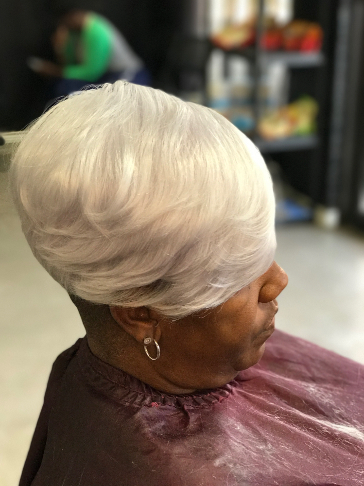 Quick Weave (Short)Pixie,Bowl Cut at MJ Hair Institute in Tyler, TX