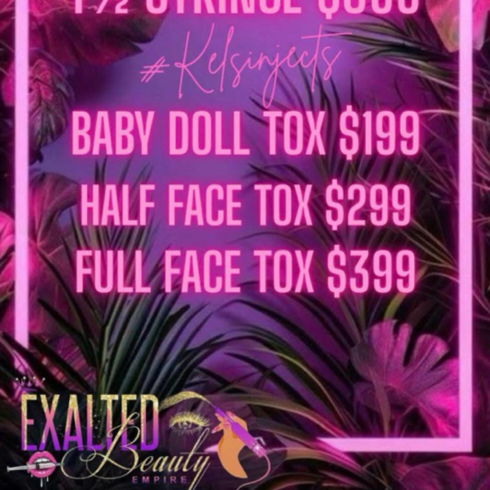 Full Face Tox at Exalted Beauty Empire in Corpus Christi, TX