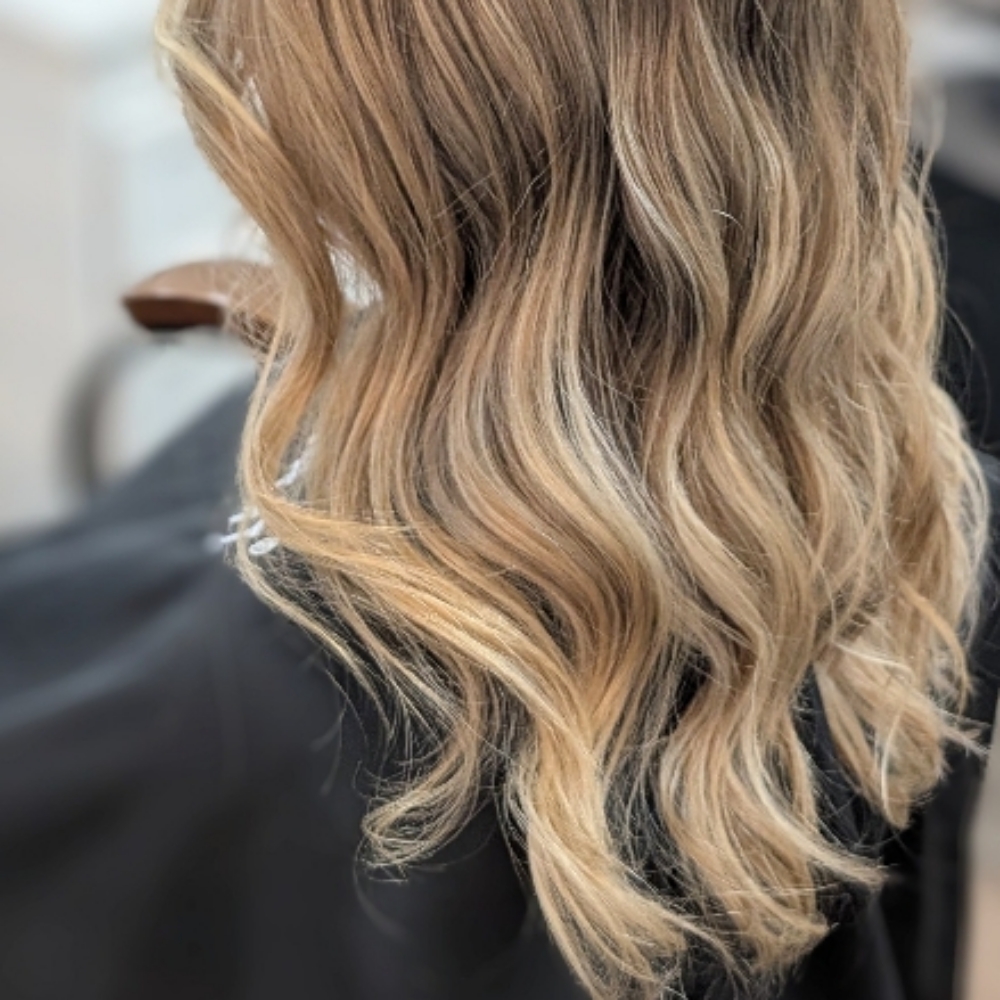 • Custom Full Blonde • at Em's Hair Design in Grafton, WI