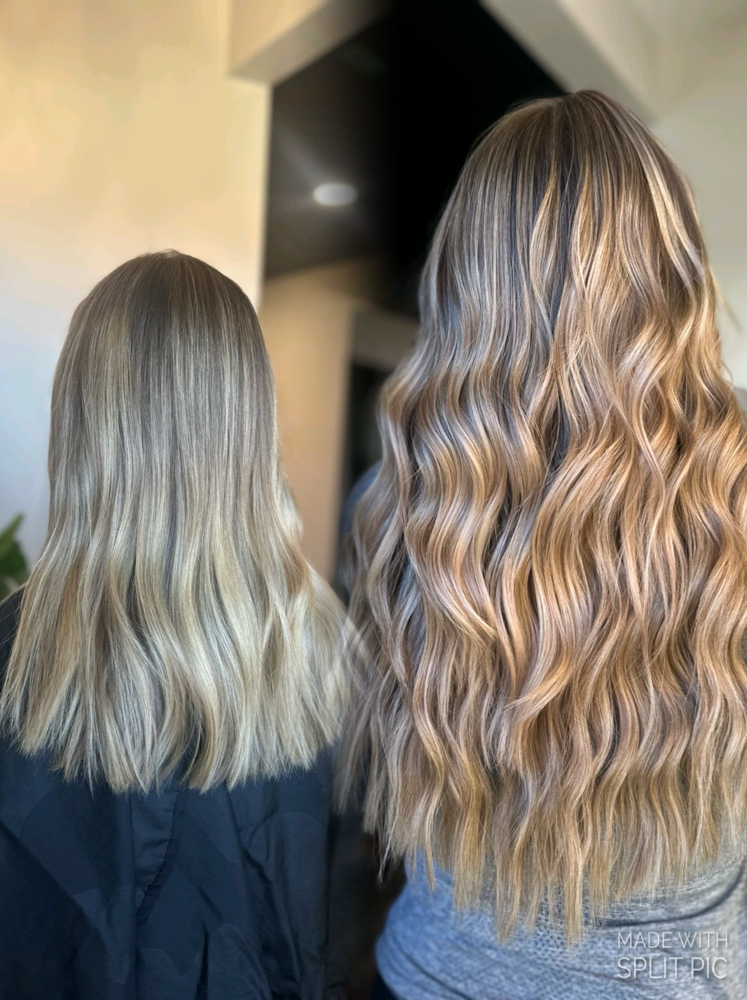 First time hair extension install