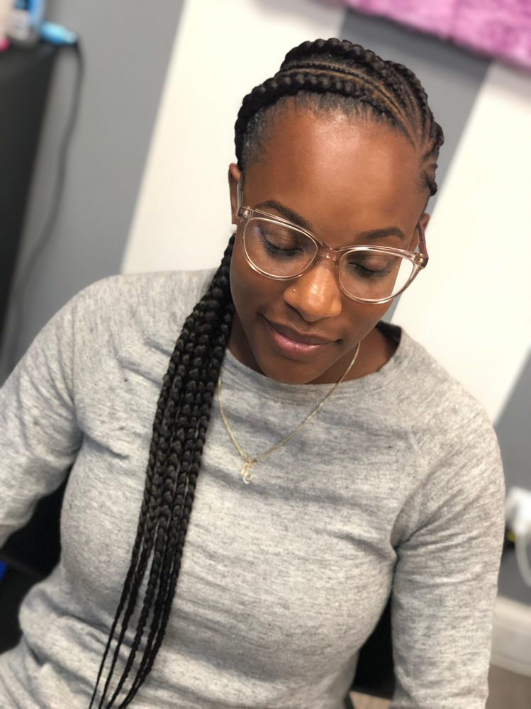 Corn Row Braids (6-10)