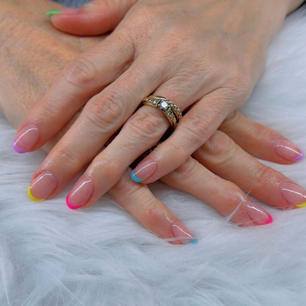 Simple Full Set Design at Unique nails by tykiia in Shelby, NC